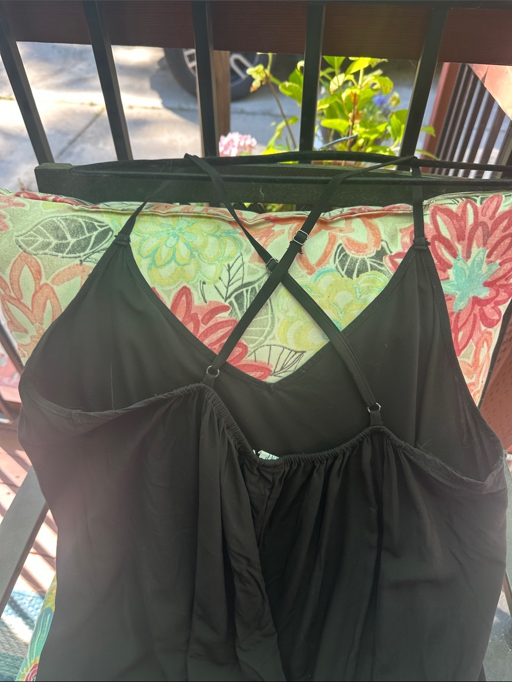 GAP Black Maxi Slip Dress with Thin Straps - Picture 2 of 2